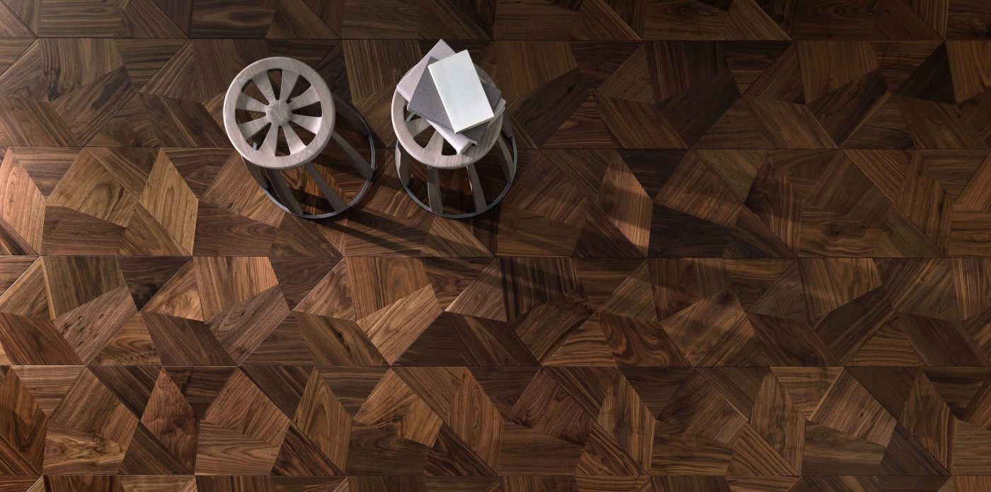 Valen&Masar | Parquet wooden floor Frammenti by Foglie d'Oro in the colour Ca' Sette